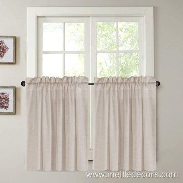 Flax Curtain Valance Small Window Curtains